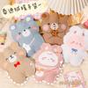 Cartoon Plush Bear Water Bottle Water Filling Teddy Velvet Small Portable Student Hand Warmer Cute Warm Water Bag