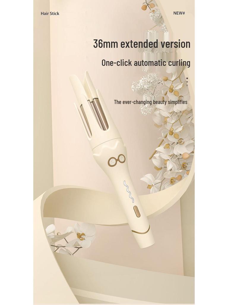 36mm Automatic Curling Iron: Gentle Hair, Wave Curler with Korean-style Negative Ions