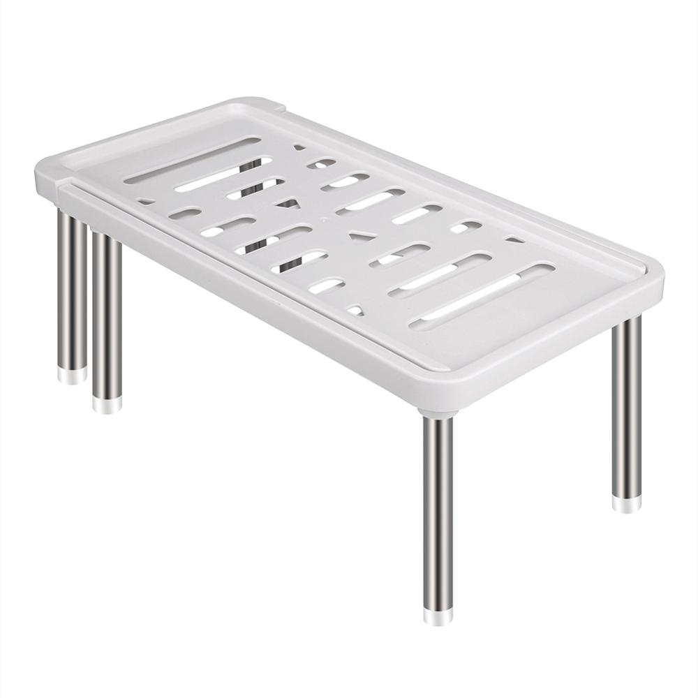 

Регулируемый стеллаж для хранения, органайзер, полка, полипропиленовый стеллаж для хранения, настольная полка для отделки мелочей для домашней кухни, ванной комнаты, бутылки для специй серый