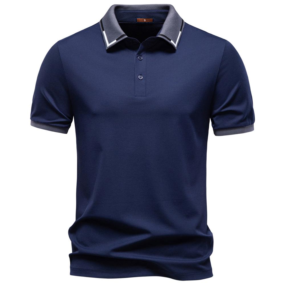 

STORN Men’s Short Sleeve Polo Shirt Solid Color Lightweight Breathable Summer Polo Shirts for Men Fashion Brand Slim Fit S