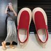 Leather Version~ 2025 Autumn New Versatile Casual Women's Shoes Comfortable Flat Bottom Round Head One Pedal Retro Single Shoes Women