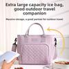 New Polyester Lunch Bag Leakproof Waterproof Insulated Cooler Bag Large Capacity Food Storage Bag for School Work