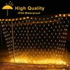 1PC Net Lights Outdoor Mesh Lights 8 Modes  For Patio Wall Roof Balcony Christmas Outside Garden Twinkle Lights Outside Garden
