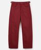 Poseuteupeulei Curved Cotton Pants_Burgundy