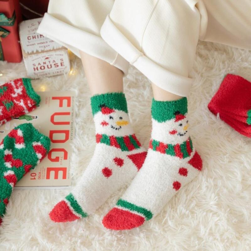 

Women s Winter Sleep Socks 5-Piece Set (Red and Green) A25318_5 types 1 set
