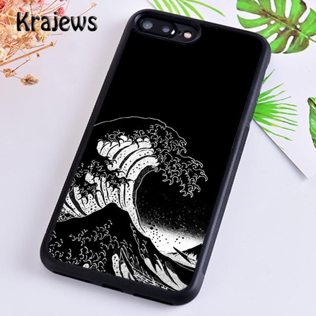 Krajews Cartoon Cute Stylish Waves Phone Case For iPhone 17 Air 16 15 14 plus 11 12 13 pro max Plus coque Shell Fundas