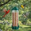 3pcs/set Large Capacity Hanging Bird Feeder Metal Mesh Bird Feeding Station Tube Feeder  Outdoor