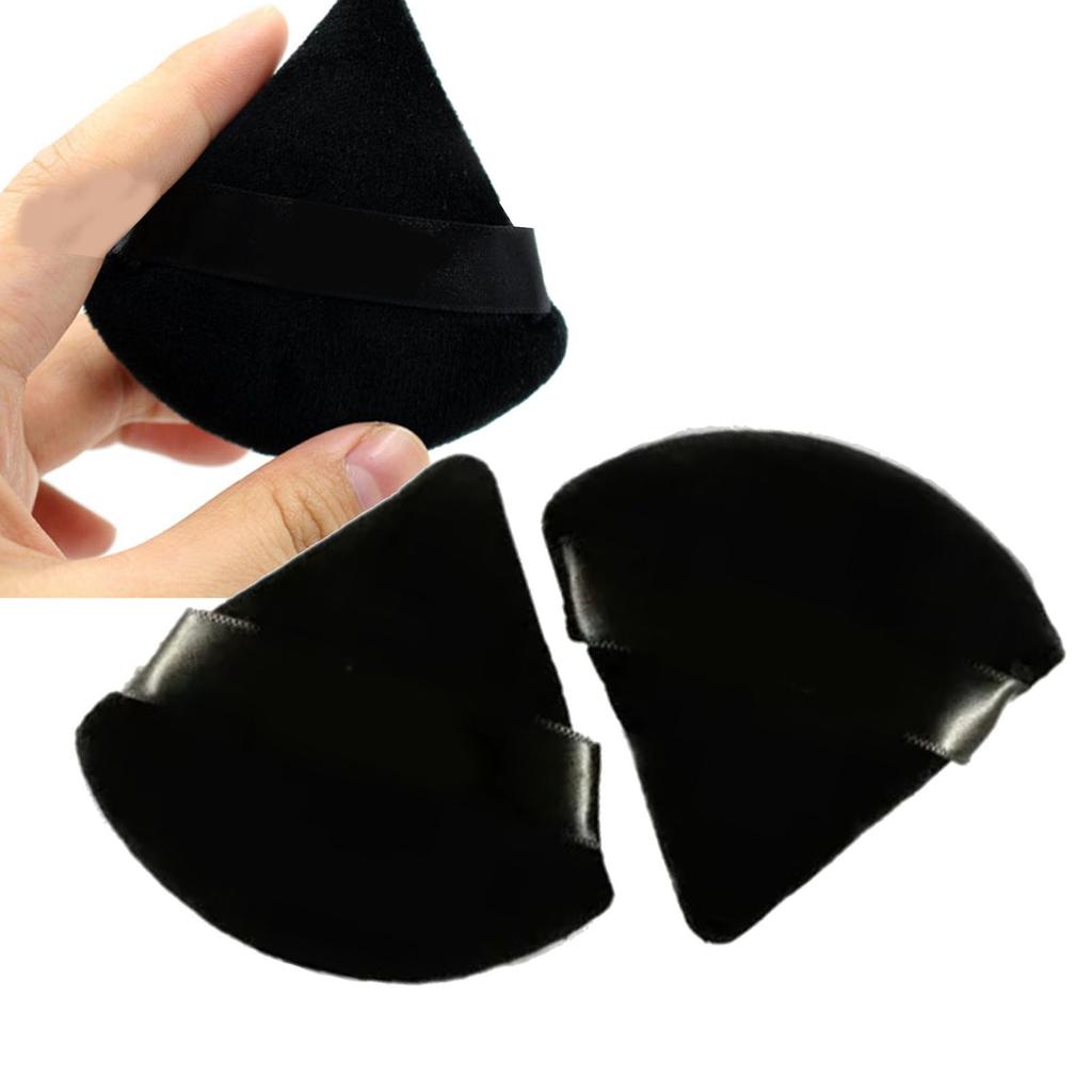 2 SZT. Trójkątny Puder Puff Przenośny Wielokrotnego Użytku Lateksowa Pianka Kosmetyczna Gąbka do Podkładu do Makijażu