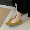 Fashion Fashion Low Heel Footwear Shallow Ladies Pumps Slides Shoes Casual Female Pointed Toe Elegant Women Heeled Slip On Shoes