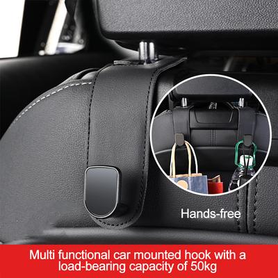 Leather Seat Back Hook For Car Vehicle Interior Car Tools Metal Hook Hanger For Tesla Kia For BMW Universal