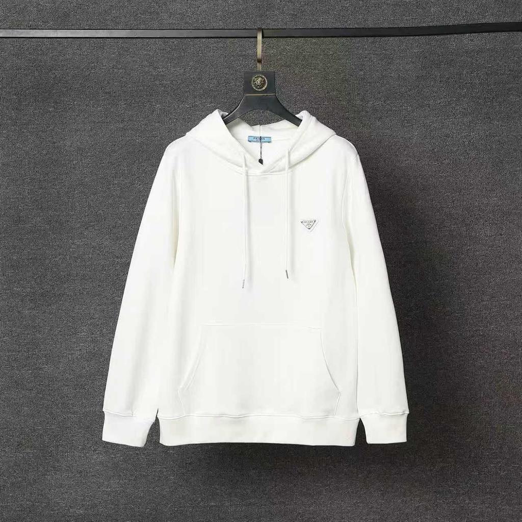 Men's P Brand Autumn/Winter Triangle Logo Hoodie with Long Sleeves