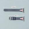 Leather Band for Apple Watch Series 11 10 9 8 7 6 5 4 SE Slim Strap for Iwatch 38mm 40mm 41mm 42mm 45mm 49mm Two Color Bracelet