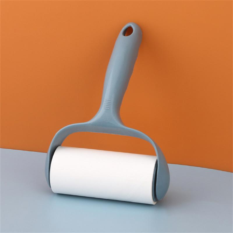 Tearable Roll Paper Sticky Roller Dust Wiper Pet Hair Clothes Carpet Tousle Remover  Replaceable Cleaning Brush  Accessories