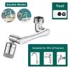 Multifunctional Rotatable Extension Faucet Aerator 1080 Degree Swivel Robotic Arm Water Filter Sink Water Tap Bubbler Sink Fit