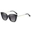 Fashion Cat Eye Polarized Sunglasses Women Trendy Optical Magnetic Clip On Glasses Frame Prescription 2 In 1Sun Glasses