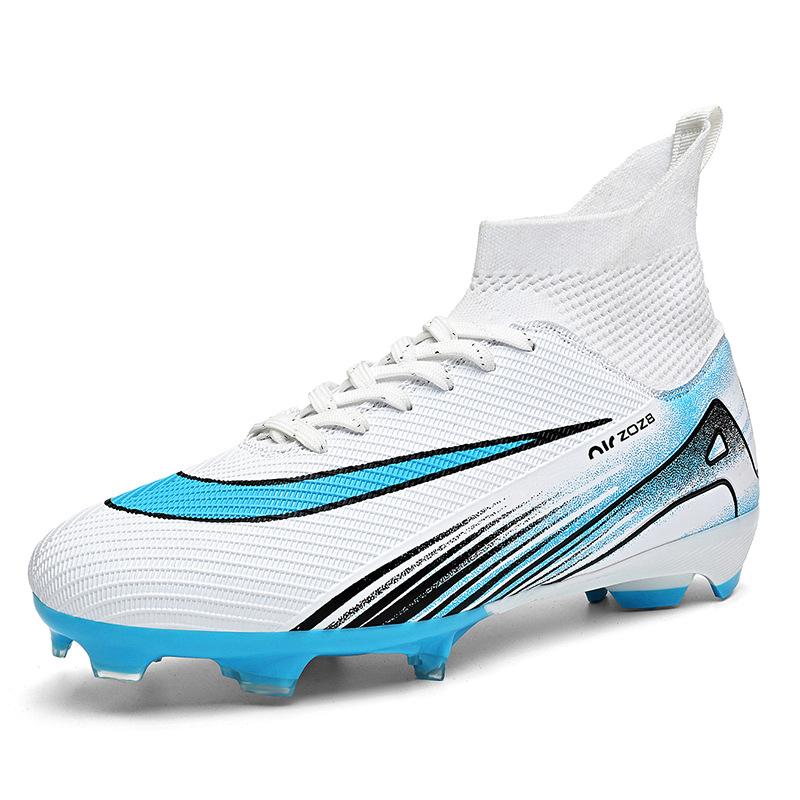 New Football Shoes Long Broken Nails High Top Breathable Sports Men's and Women's Models