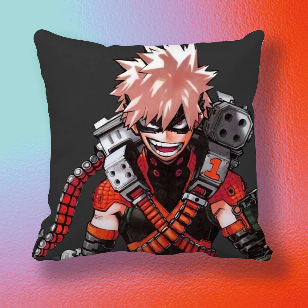 My Hero Academia Katsuki Bakugo Pillow cover gift High definition digital printingSurprise vivid pattern Household