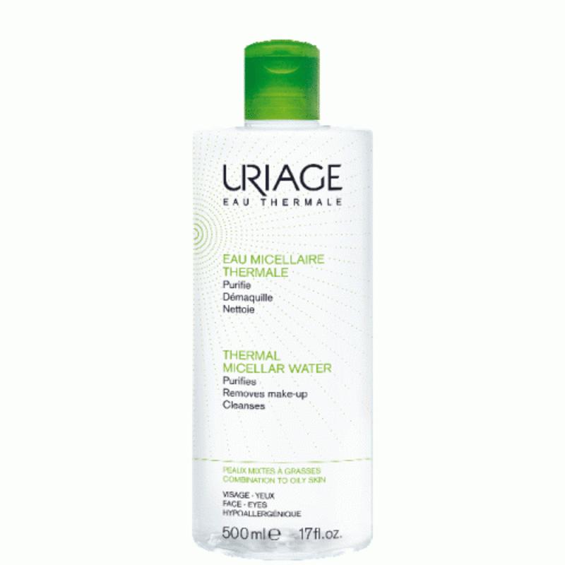 

Uriage Eau Micellar Cleansing Water 500 ml (Combination/Oily Skin) - Green