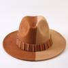 Popular European and American Classic Double-color Wide-brimmed Top Hat Men's and Women's Fashion OL Style Cowboy Hat Jazz Hat