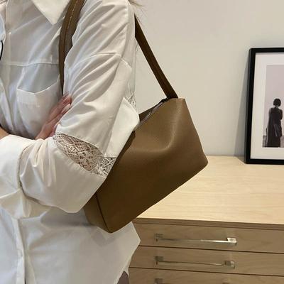 Solid Color Fashionable Versatile Underarm Bag High-end Women's Bag Simple and Portable Shoulder Bag Bag