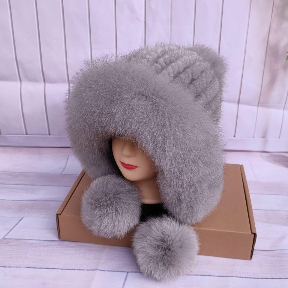 High-end Women's Hats New Warm Thickened Caps