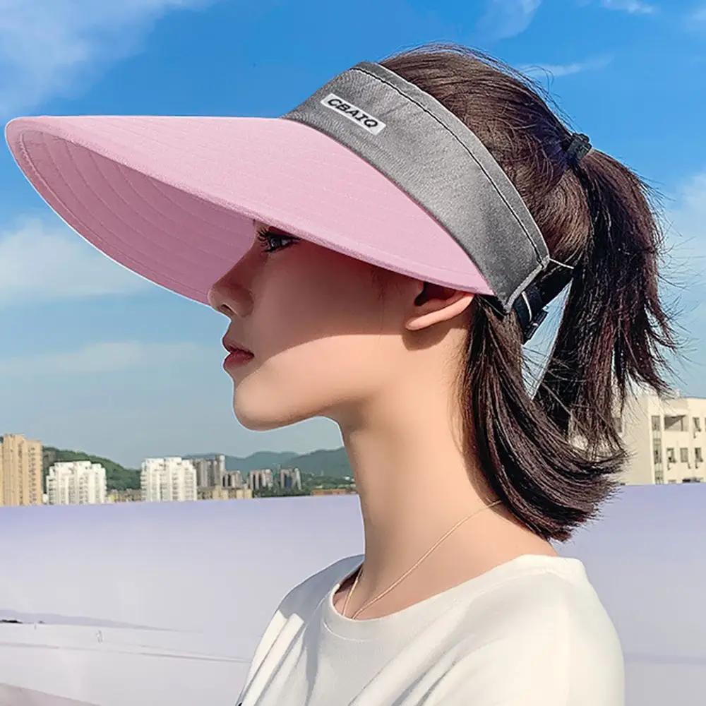 UV Protection Casual Women Cycling Breathable Ladies Sports Hat Summer Sun Cap Empty Top Suncap Visor Beach Cap