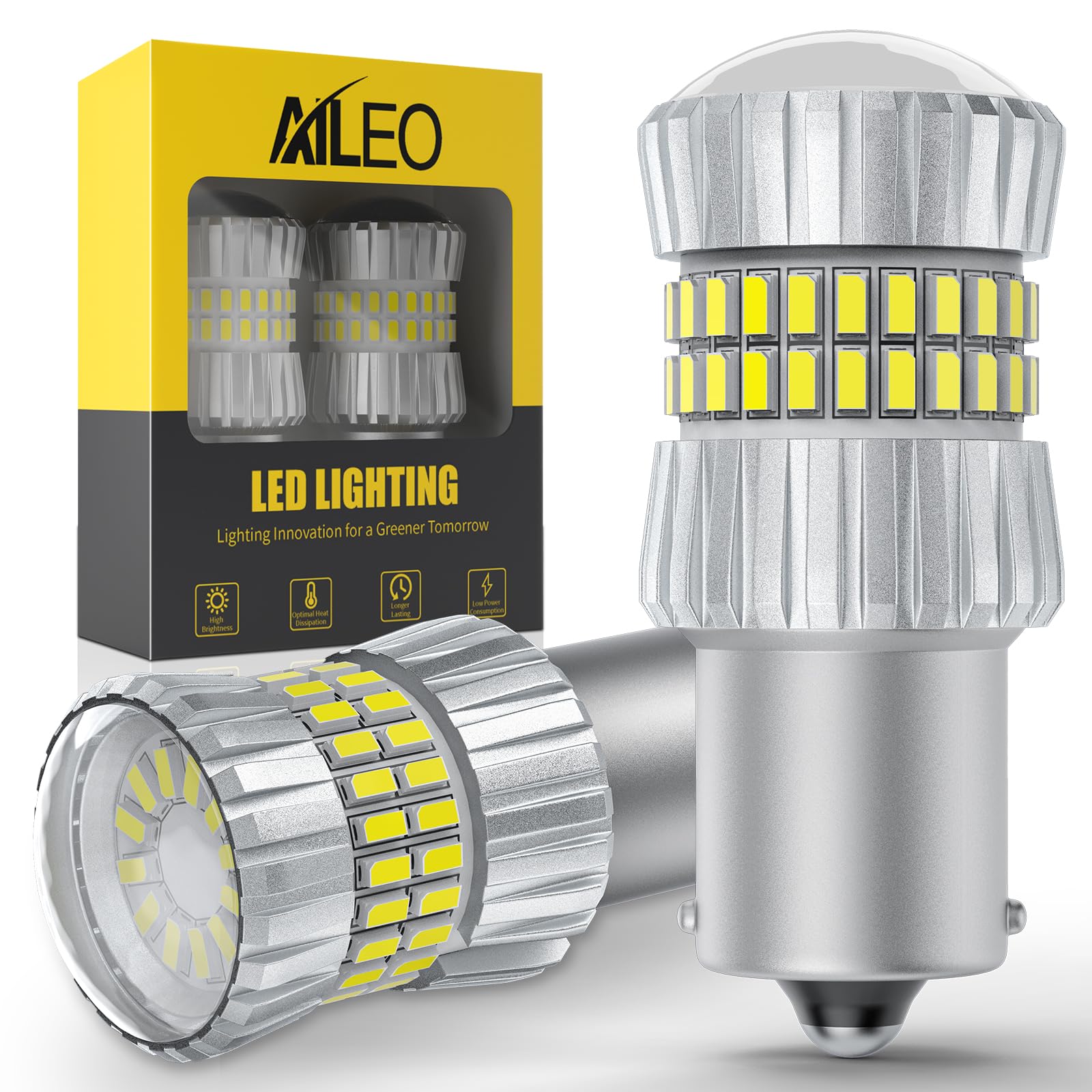 AILEO F60 Series BA15S 1156 P21W G18 LED Car Bulb, White, Non-Polar, Suitable for BA15S 1156 белый