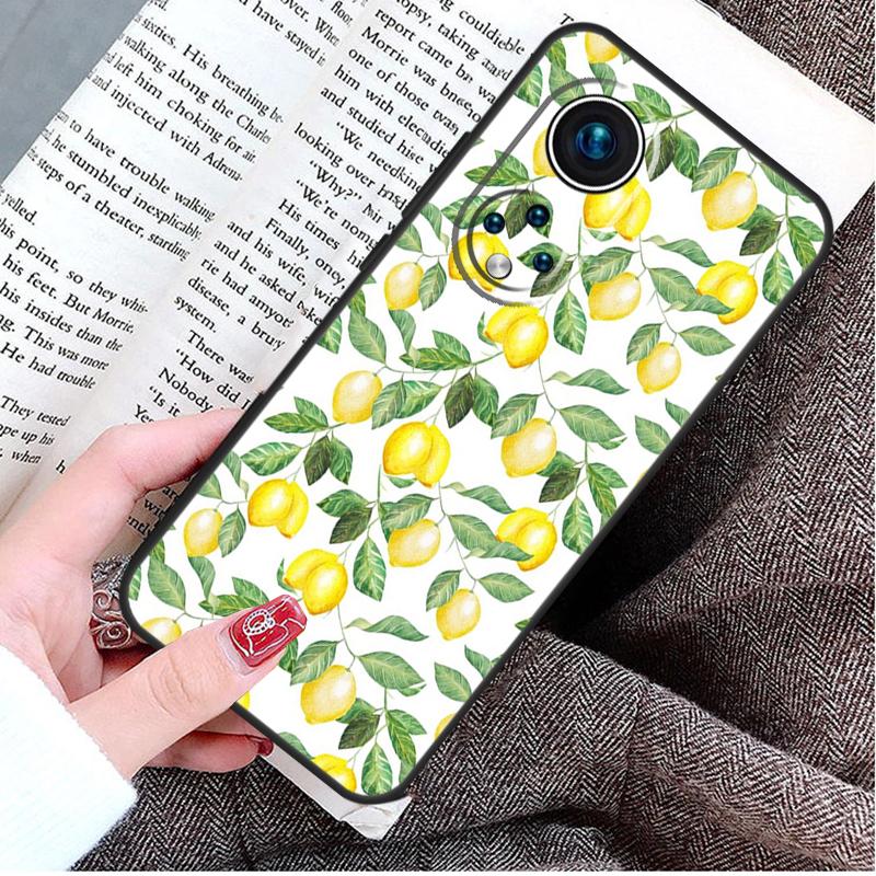 Summer Fruit Lemon Case For Honor 90 Lite 70 50 Magic 6 5 Pro Honor X8a X9a X6a X7a X8 X9 X8b X9b Back Cover