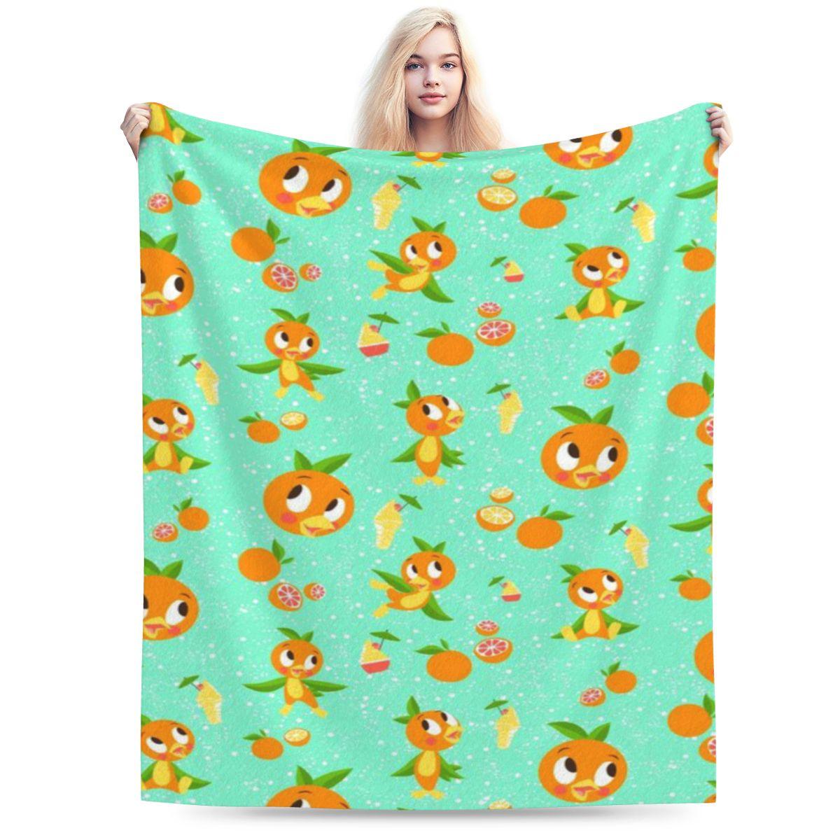 

Orange Bird With Dole Whip Custom Warm Party An UltraSoft Micro Fleece Blanket 75x100cm 30x40in