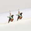 Ancient Red Beaded Cloud Teardrop Earrings - Chinese Hanfu Cheongsam Pearl Accessories
