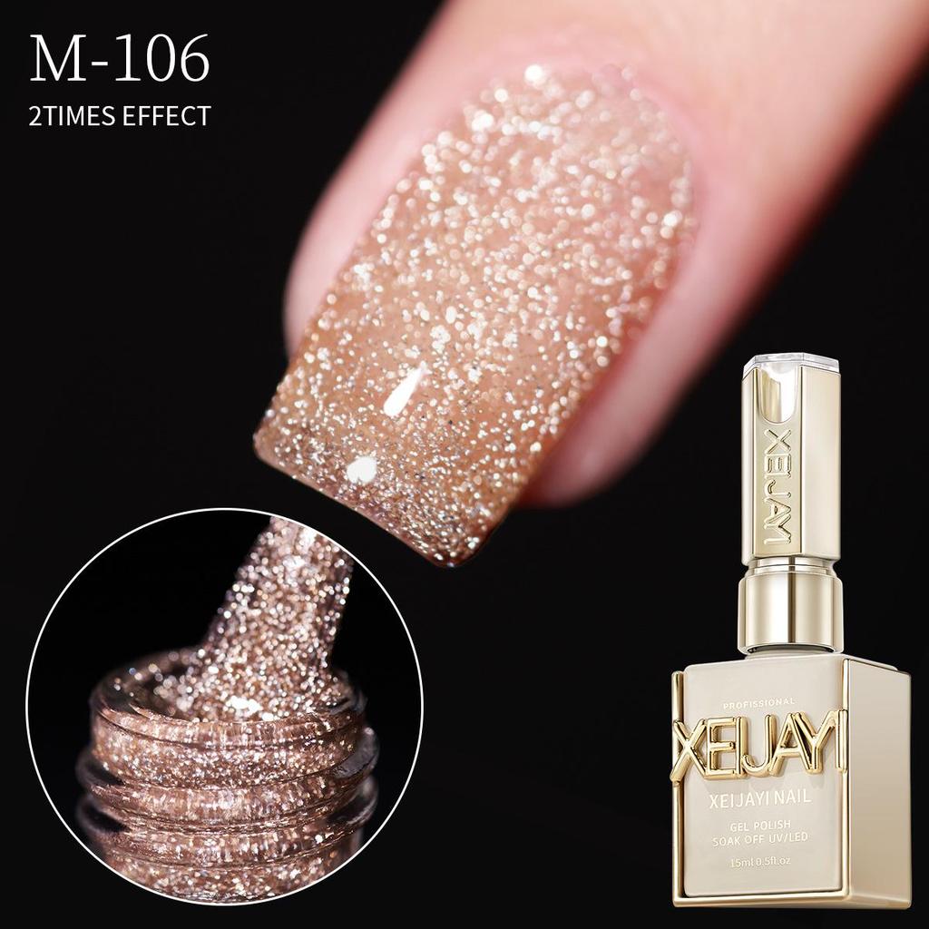 2025 Celeb Fave Wine Red Diamond Glitter Nail Gel Set