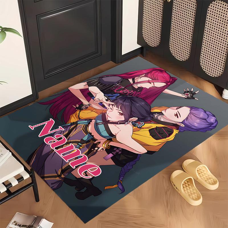 HUNTRIX (45) Personalized Name Office Carpet Stylish Decor for Living Room Bedroom Kitchen
