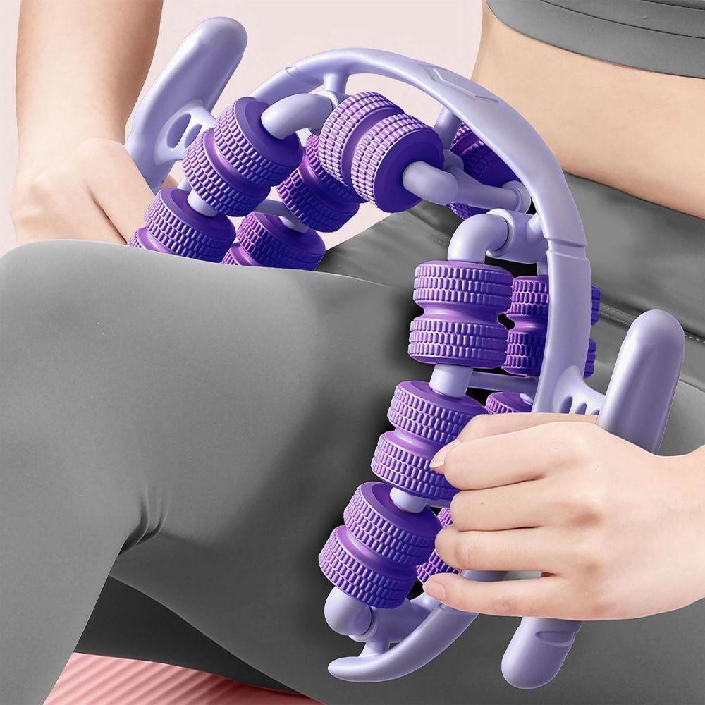 28 Wheel Annular Leg Clamp Massager Portable Slimming Roller Tool Body Slimming