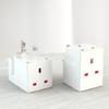 Antiflaming Triple Plug Adaptor 3 Way UK 3 Pin Sockets Multi Plugs Extension