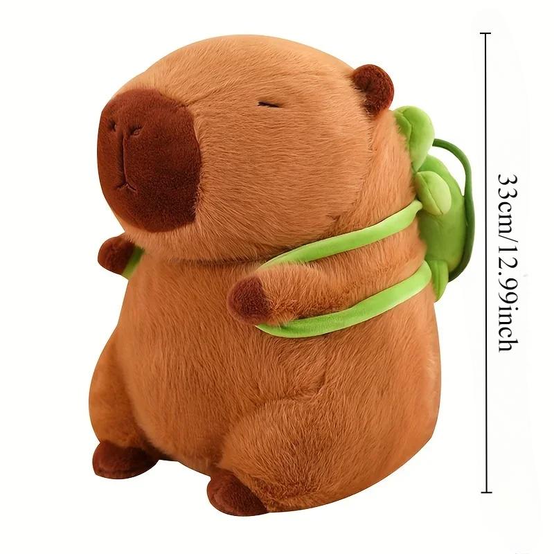 45cm Huge Capybara Plush Toy Simulation Capibara Cute Doll Stuffed Animals Plushie Soft Pillow Christmas Gift Home Decor