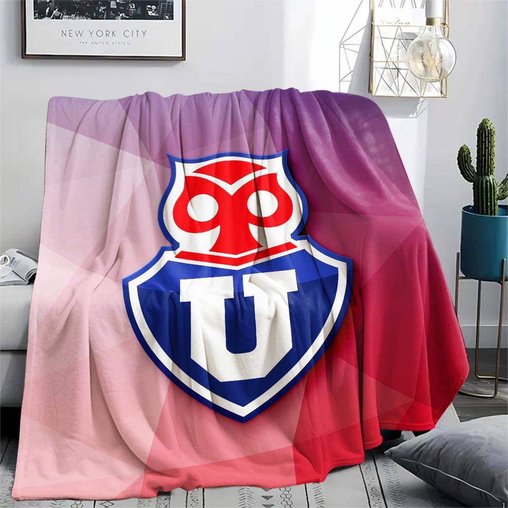 Universidad de Chile Print Flannel Blanket, High quality Comfortable for All Seasons, Home Decor, Warmth and Comfort, Perfect for Christmas Gifts