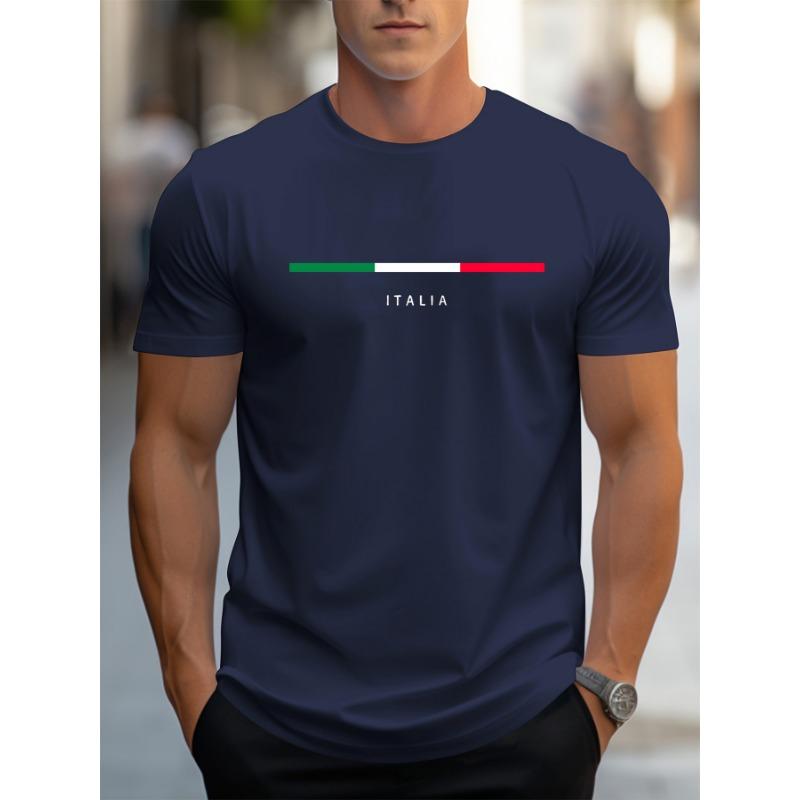 

Men s summer fashionable casual loose plus size pattern printed sports round neck short sleeved T-shirt top S