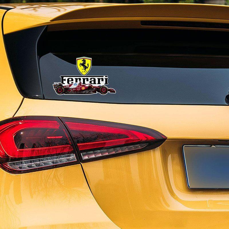 Car Creative Stickers Waterproof Sun-proof Decals For Ferrari LaFerrari 488 812 296 F430 SF90 360 F8 Racing Styling Accessories ZX6
