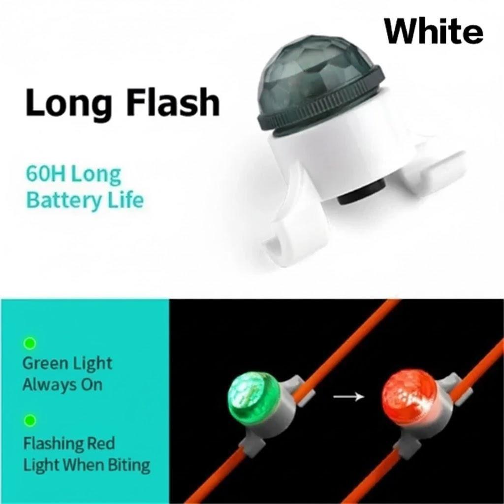 

FLYSAND Electronic Fishing LED Light Bite Alarms Portable Night Fishing Luminous Line Indicator Fishing Accessories белый