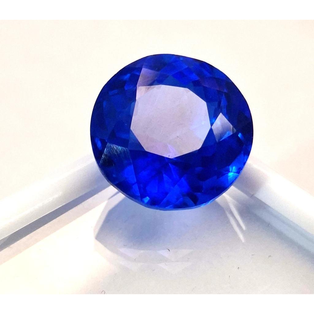 Natural Royal Blue Sapphire 10-12 Ct Round Cut Certified Fabulous Gemstone