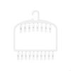 Space Saving Foldable Clothes Hanger Nontoxic Plastic Construction Multifunctional Hook For Home Dormitory Use X3UC