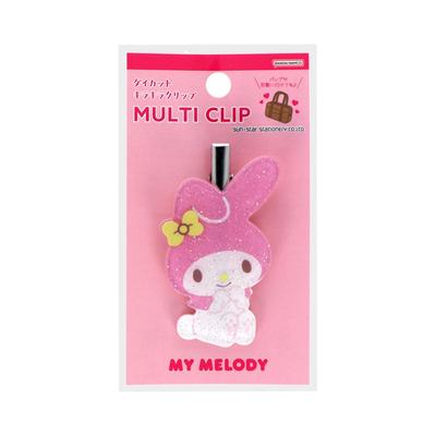 Stationery My Melody Sanrio Characters Merchandise Glitter Sparkle My Melody S3626512 Sun-Star Multi-Clip Die-Cut