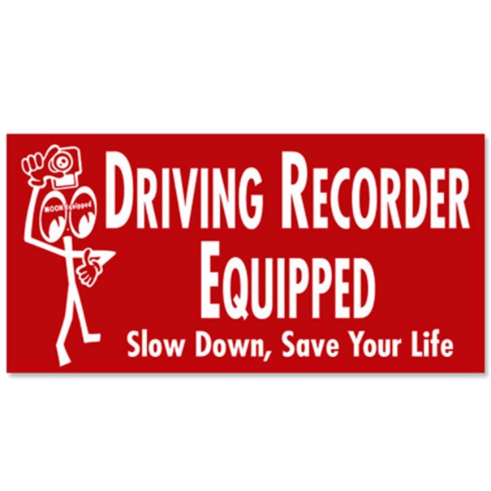 

MOONEYES MQD-035 Driving Recorder Equipped Sticker, Dash Cam Sticker, Car Recorder, Security Prevention, Safe Driving, Red H6cm x W12cm красный