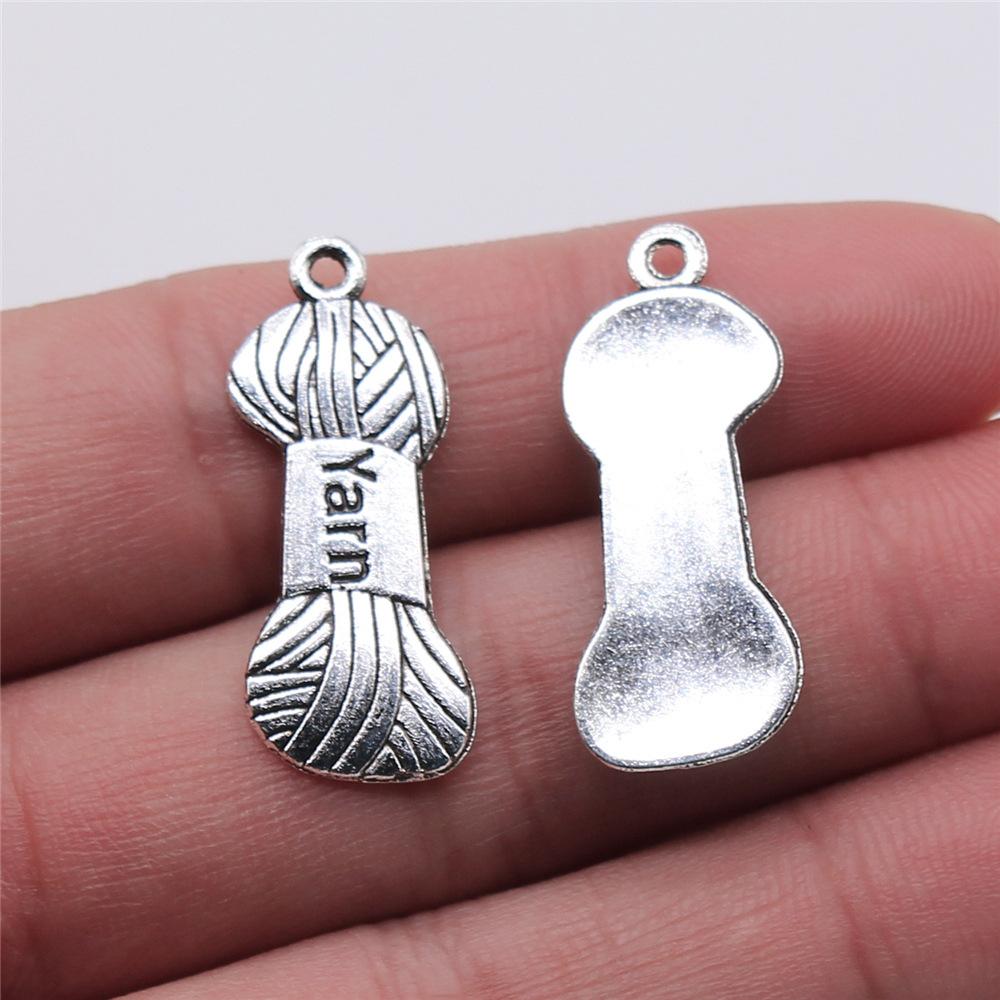 20pcs Sewing Charms For Jewelry Making Paperclip Pins Paper Clip Button Hanger Mannequin Iron Yarn Charms