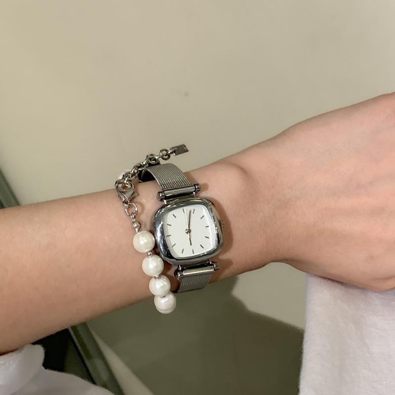 Fashion Ladies Wrist Watches New Square Watches for Women Student Simple Mesh Belt Quartz Watch Reloj Mujer Relogio Feminino