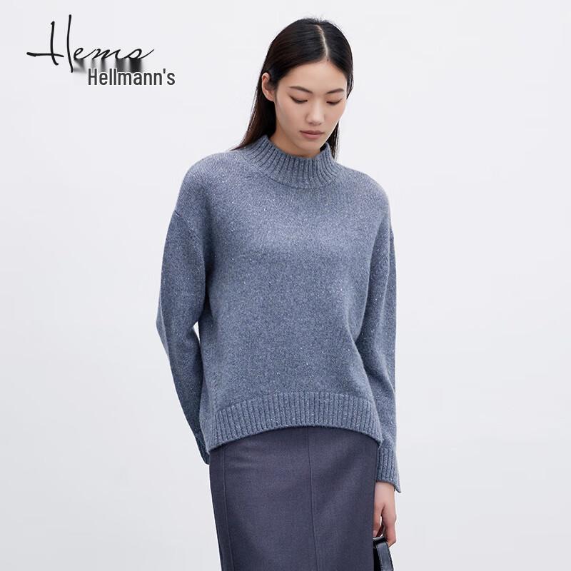 Haier Mans Women's Semi-High Collar Cashmere Sweater 230K9B71