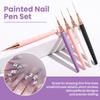 Set 5 Bucăți Pensule Liner Nail Art Pensule Gel UV Kituri Pictură Linii Stripe Franceze Desen Stilou Floare Instrument Manichiură Profesional