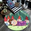 Runder Teppich im Gravity Falls Muster, Teppich für Wohnzimmer, Schlafzimmer, Spielzimmer, Rutschfeste Bodenmatte, Feiertagsgeschenke und Geburtstagsgeschenke.