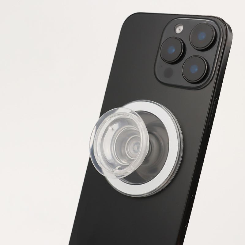 1PC Magnetic Folding Mobile Phone Grip Holder Suction Airbag Bracket Cell Phone Bracket Portable Desktop Lazy Telescopic Bracket