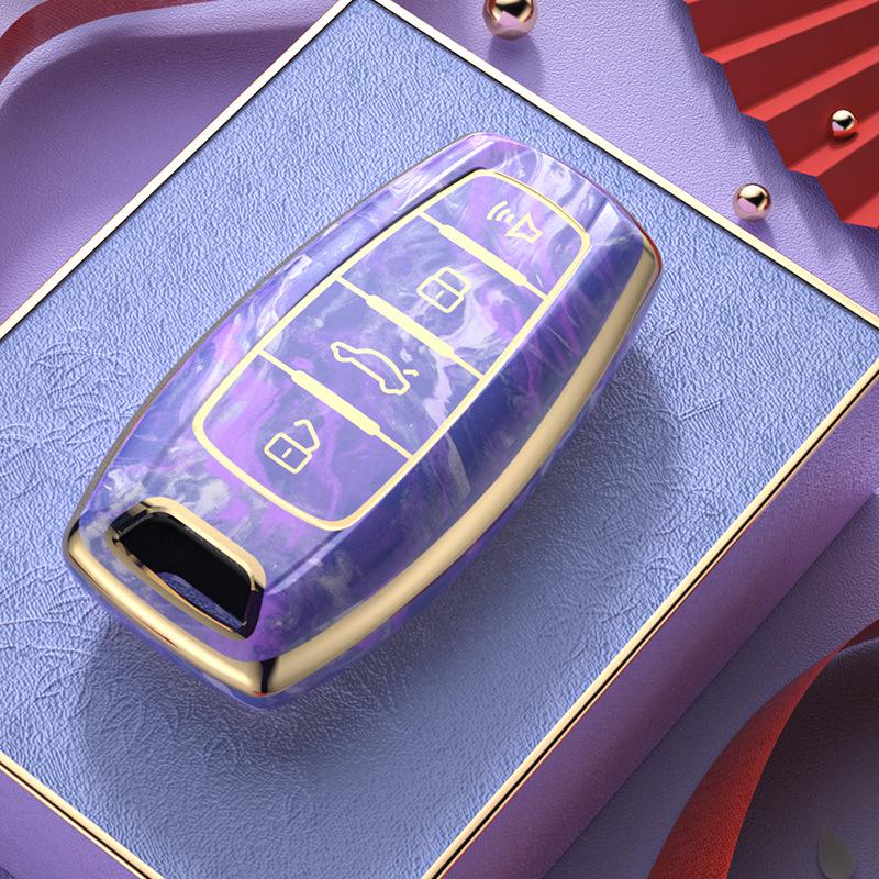 

Guochao TPU Чехол для ключа для Haval H4/H6/H8/M6/F7 - Полная защита с пряжкой